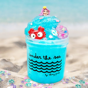 Under the Sea thick clear slime - slimy panda slime shop