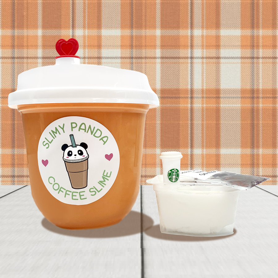 Pumpkin Spice Latte Butter Slime - Slimy Panda Slime Shop