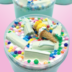 Birthday Cake Ice Cream Butter Slime - Slimy Panda Slime Shop