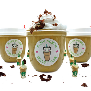Caramel Frappuccino Butter Slime - Slimy Panda Slime Shop